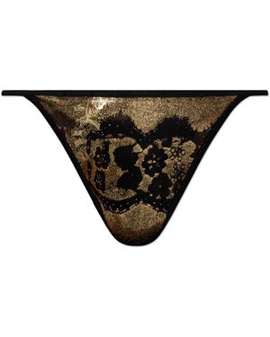 DIESEL Ondergoed ,Zwart ,Katoen D-String-Gft Thong