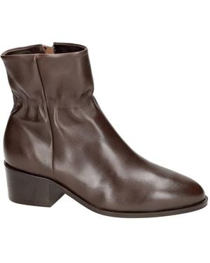 Softwaves Schoenen ,Bruin ,Leer Gabina Enkellaars Met Hak
