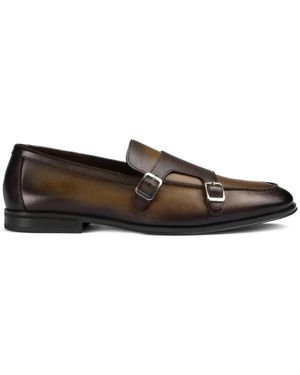 Doucal's Monk Schuhe Mit Doppel-Schnalle - Schwarz