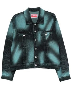 KENZO Denim Jackets - Green