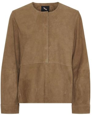 Btfcph Overhemden ,Bruin ,Suède Suède Blouse