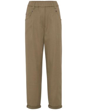 Brunello Cucinelli Straight Trousers - Naturel