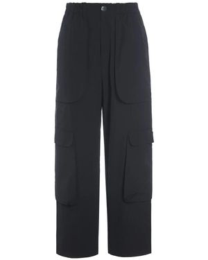 Bitte Kai Rand Pantalones Negros Popelín Bolsillo Estilo Fukkura, Mujer, Talla