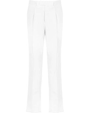 ZEGNA Slim-Fit Trousers - Blanc