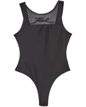 KARL LAGERFELD Badmode ,Zwart ,Signature Rio Badpak