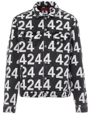 424 Denim Jackets - Black
