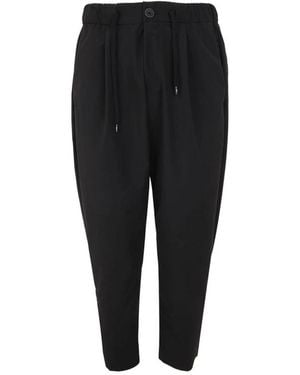 Herno Cropped Trousers - Black