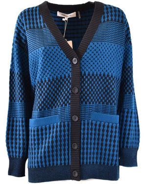 Diane von Furstenberg Truien & Vesten ,Blauw ,Stijlvolle Sweaters Voor Elke Gelegenheid