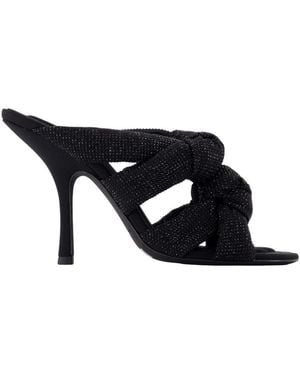 Alexander Wang 105Mm Schwarze Nylon Sandalen
