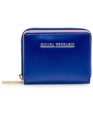 Chiara Ferragni Eyelike Geldbörse - Blau