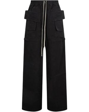 Rick Owens Wide Trousers - Negro