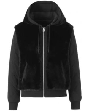 Mackage Hoodies & Sweatvesten ,Zwart ,Katoen Reversible Blouson