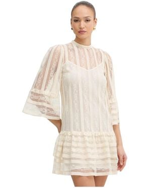 Twinset Babydoll Jurk - Wit