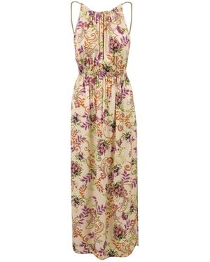 Attic And Barn Midi Dresses - Metálico