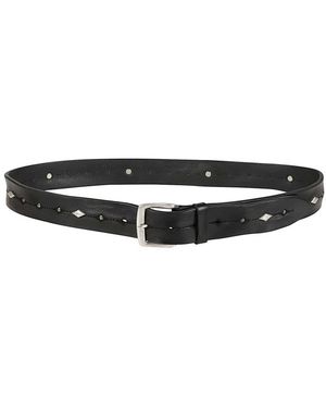 Orciani Accessoires ,Zwart ,Leer Bull Soft Belt