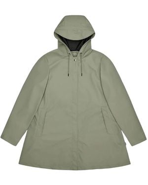 Rains Jassen ,Groen ,A-Line W Jas