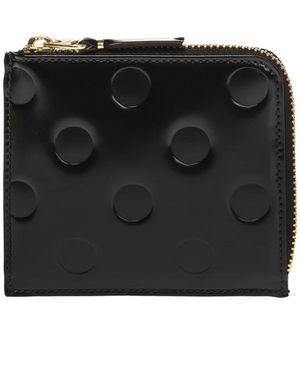 Comme des Garçons Leren Portemonnee - Zwart