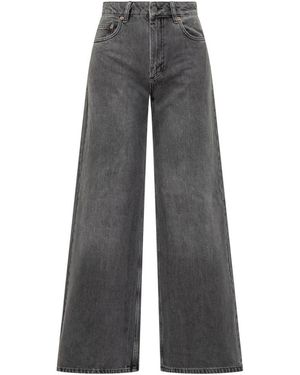 Marine Serre Wide Jeans - Gris