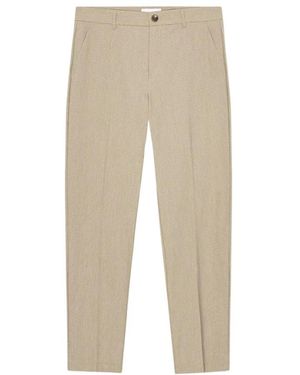 Les Deux Broeken ,Polyester Como Reg Mini Check Pants - Naturel