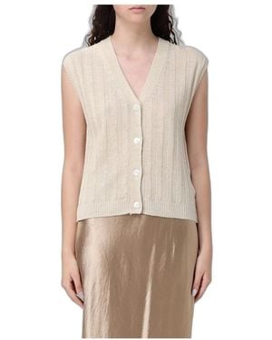 Max Mara Mml Ranghi Gilet - Naturel