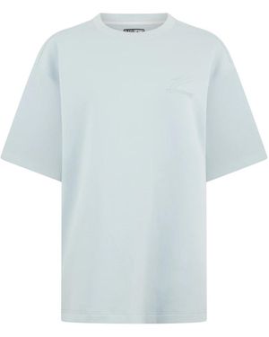 Philipp Plein Pique T-Shirt Icon Met Ronde Hals - Blauw