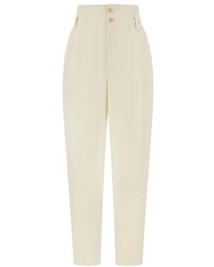 Alberta Ferretti Broeken ,Tapered Broeken - Naturel