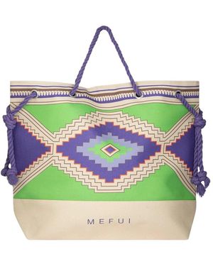 ME FUI Tassen ,Veelkleurig ,Polyester Strandtas Fantasia - Groen