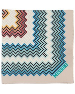 Missoni Silky Scarves - Bleu