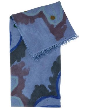 Exquisite J Accessoires ,Veelkleurig ,Wol Z510V2 Sjaal - Blauw