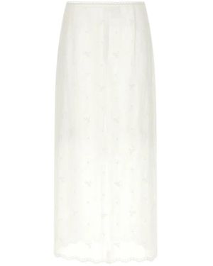 Magda Butrym Midi Skirts - Blanco