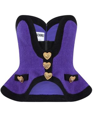 Moschino Elegante Gilet - Blauw