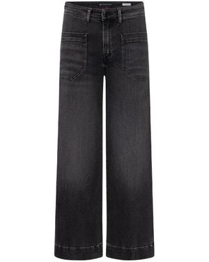 RAFFAELLO ROSSI Wide Jeans - Zwart