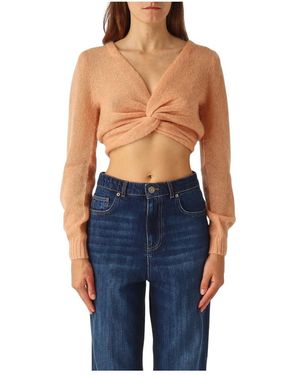 Twinset V-Neck Knitwear - Bleu
