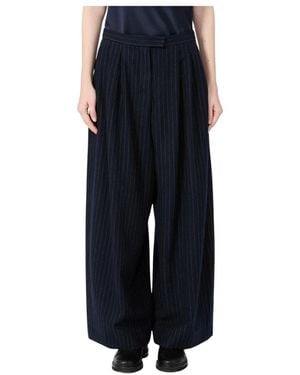 Max Mara Wide Trousers - Bleu