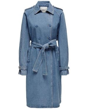 ONLY Trench Coats - Blue