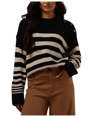 RUBY TUESDAY Pullover Mit Knopf-Schulter - Schwarz