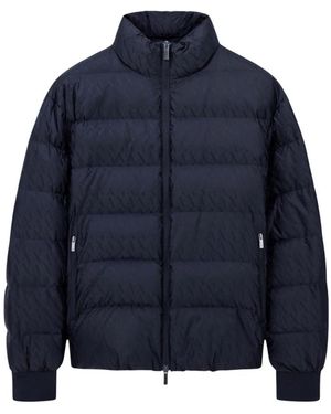 ARMANI EXCHANGE Allover Logo Puffer Jacket - Blauw