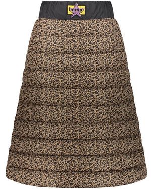 Herno Rokken ,Bruin ,Nylon Gevoerde Rok Van Ultralicht Nylon