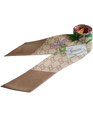 Gucci Silky Scarves - Marrón