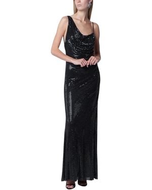 Self-Portrait Maxikleid Mit Strass-Verzierungen - Schwarz