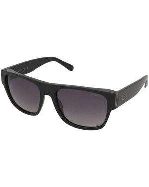 Guess Eckige Sonnenbrille Aus Kunststoff - Schwarz