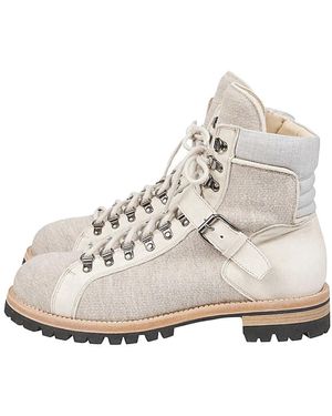 Eleventy Lace-Up Boots - Neutro