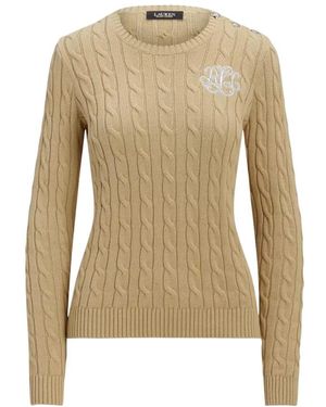 Ralph Lauren Round-Neck Knitwear - Natural