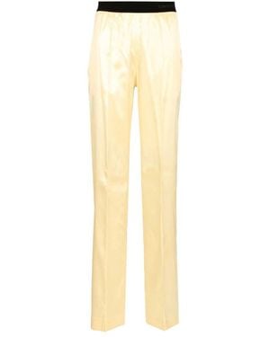 Tom Ford Stretch Zijden Satijnen Pj Broek - Geel