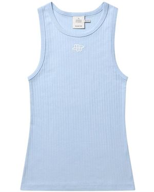 Munthe Sleeveless Tops - Blu