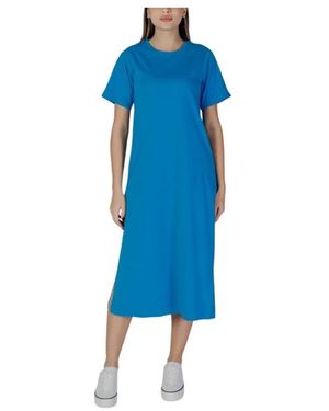 B.Young Midi Dresses - Azul