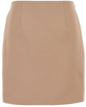 Chloé Rokken ,Polyester Duchesse Satin Mini Rok - Naturel