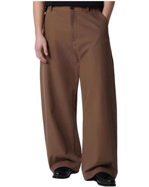 Studio Nicholson Wide Trousers - Brown