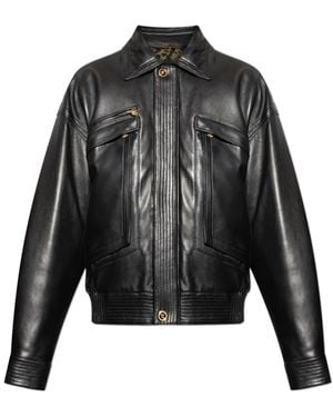 Versace Leather Jackets - Noir