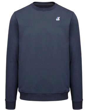 K-Way Maglia le vrai auguste poly cotton - Blu